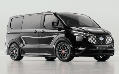 Ford Transit 2024+ Fitted With Our Wolfsburg GT6 Gloss Raven Black & Polished