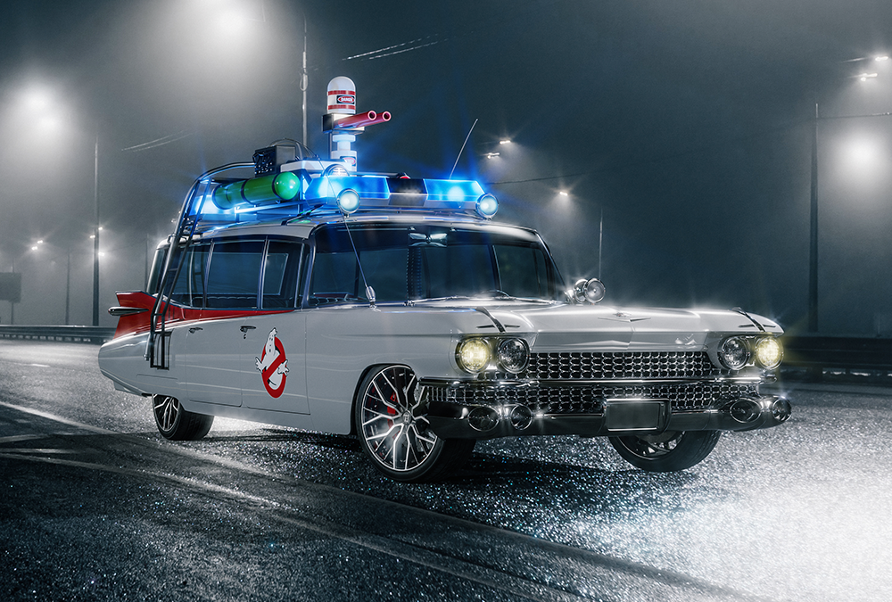 GHOSTBUSTERS ECTO-1 FITTED WITH OUR 71 MUNICH GTR