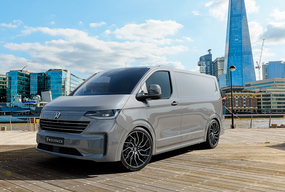 VW Transporter T7 2025+ Fitted With Our Voodoo GT6 In Gloss Raven Black & Polished